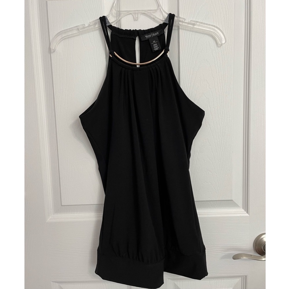 Black White House Black Market Top